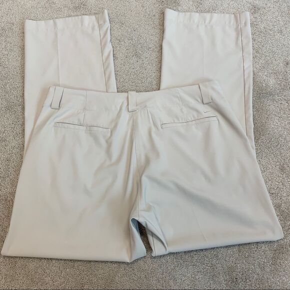 NIKE Golf Cream beige pants Sz 14 Fit Dry tennis hiking outdoors NWOT - Picture 4 of 11